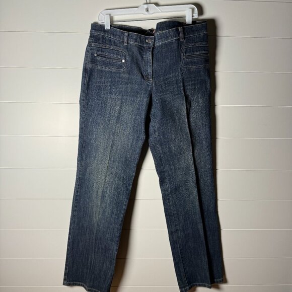 NWT City UnLTD. The Los Angeles Pant Denim Low Rise Slim Thigh Skinny Leg Sz 14 - Picture 1 of 9
